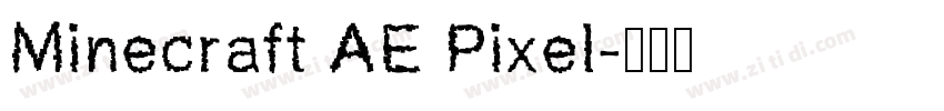 Minecraft AE Pixel字体转换